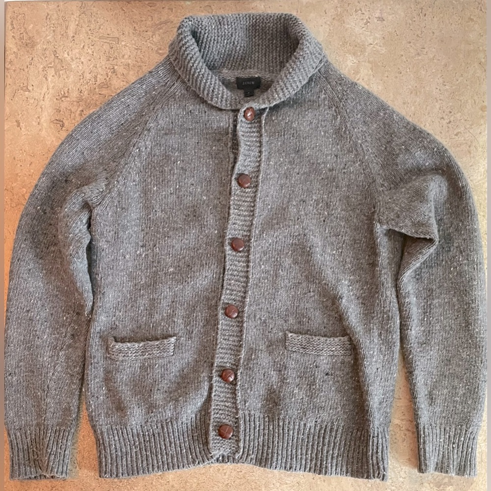J Crew Wool Grandpa Sweater